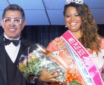 Eduardo Arauju e a miss Josiane Lira