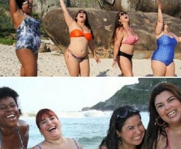 Cacau Protásio, Simone Gutierrez, Mariana Xavier e Fabiana Karla na Prainha, Zona Oeste do Rio: "Não é preciso ter um corpo de verão. É preciso dter um corpo e aproveitar o verão", diz Mariana Xavier