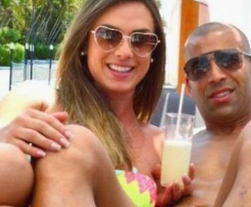 Sheik e Nicole: posando juntinhos 