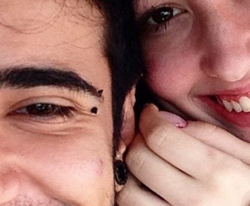 Tereza Brant com a namorada 