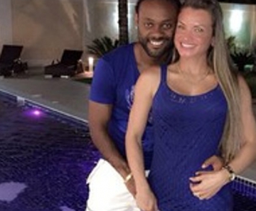 Vagner Love e Lene Pires