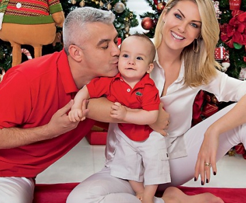 Ana Hickmann e família