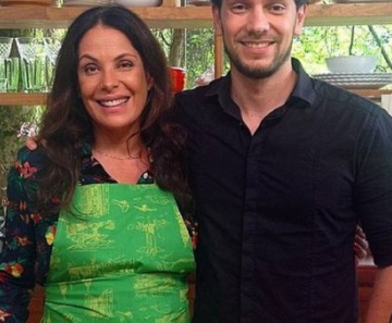 Carolina com o chef Rafael Pizanti  