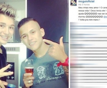 MC Gui lamenta morte do irmão em rede social 