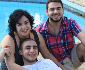 Mariza com os filhos 