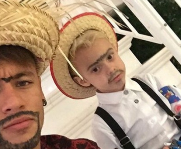 Neymar e Davi Lucca 
