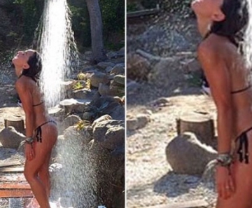 Sabrina Sato mostra as curvas em praia em Los Angeles, nos Estados Unidos