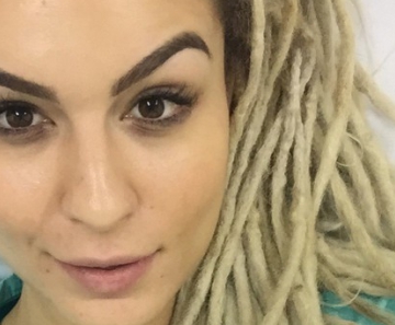 Fernanda Lacerda ainda no hospital 