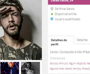 Perfil do Lucas Lucco
