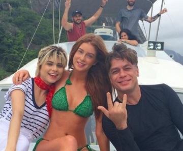 Julianne Trevisol, Marina Ruy Barbosa e Fábio Assunção 
