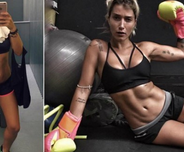 Gabriela Pugliesi antes e depois de engordar dois quilos nas férias