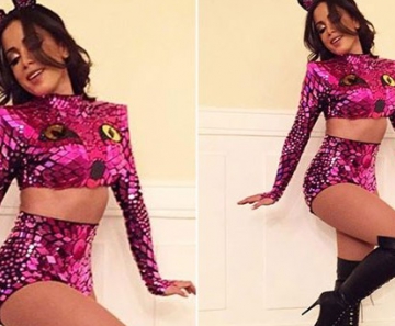 Anitta em bastidores de show no Rio