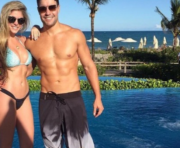 Barbara Evans e namorado 