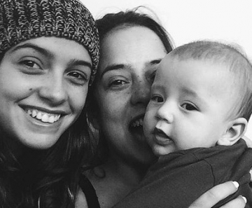 Paloma Duarte com os filhos 