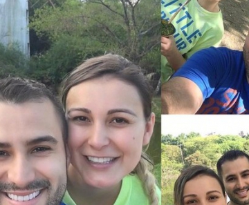 Andressa Urach com o marido, Tiago Costa 