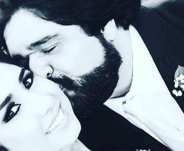 Fabiano Menotti com a mulher 