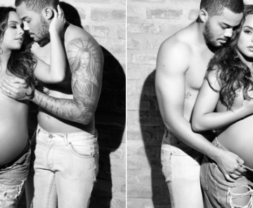 Ana Beatriz Cisneiros com o marido, Lucas Reis