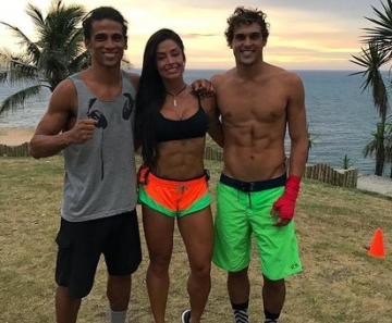 Alinne Riscado e Felipe Roque
