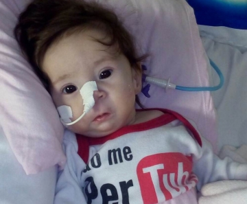 Bebê de 3 meses precisa de cirurgia (Foto: Sandra Mendes da Silva/ Arquivo pessoal)