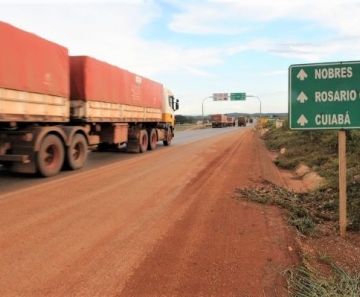 Confira os trechos em obras na BR163 em Mato Grosso, nesta terçafeira