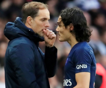 Cavani e técnico