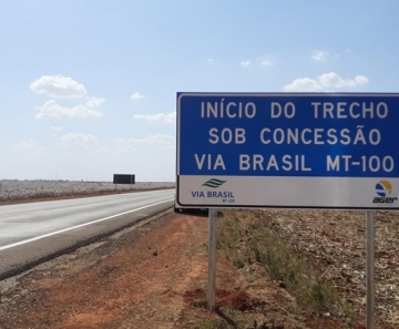 Governador Mauro Mendes entrega trabalhos iniciais da MT-100, em Alto Taquari e Alto Araguaia - Foto: Sinfra-MT