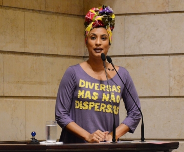 Marielle Franco, em foto de novembro de 2017 — Foto: Mario Vasconcellos/Câmara Municipal do Rio de Janeiro/AFP/Arquivo