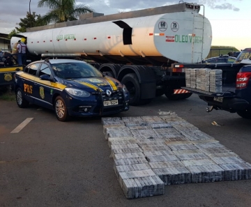 Motorista é preso após ser flagrado levando 1 tonelada de cocaína em caminhão-tanque