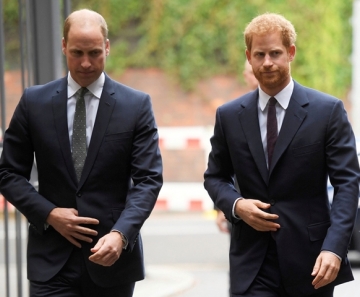 Príncipes William e Harry, em foto de 5 de setembro de 2017 — Foto: Toby Melville / AP
